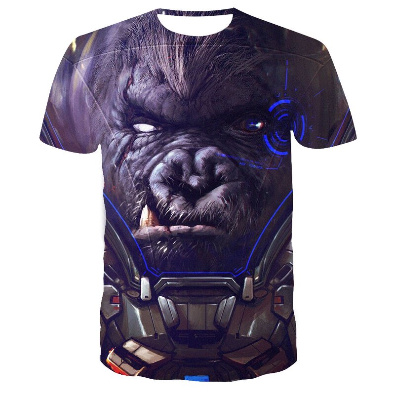 Hot Sale  Men's Big Face Baby Orangutan T-shirt Casual 3D Printed Short Sleeve Graphics T-Shirt