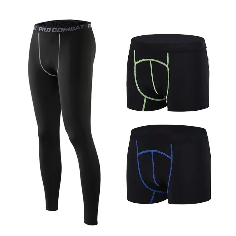 Men Compression Short Running Tights Mens Quick Dry Gym Fitness Sport Leggings Running Shorts Male Underwear