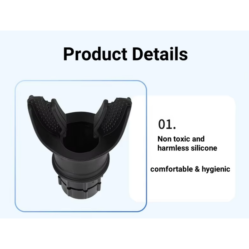 Food-Grade Silicone Lung Respiratory Exerciser Breath Trainer and Mouth Guard for Breathing Exercises