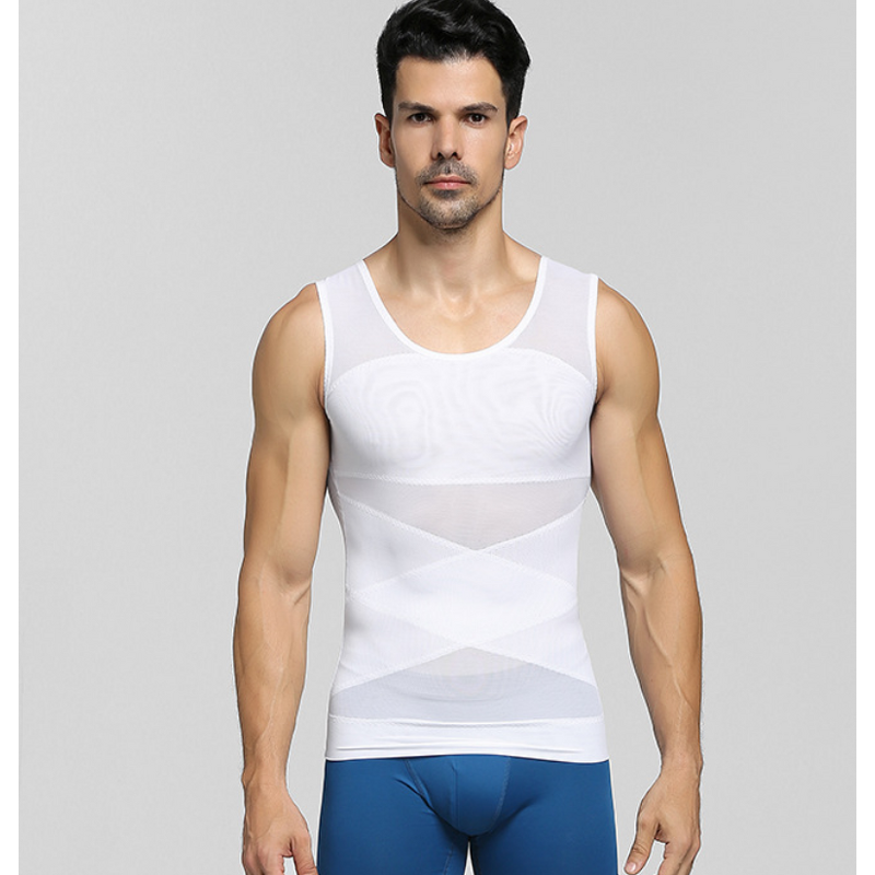 MEN Men's Body Shapers Breathable Seamless Compression Waist Cincher Corset Shapewear Knitted Girdle Slimming Tummy Body Shaper