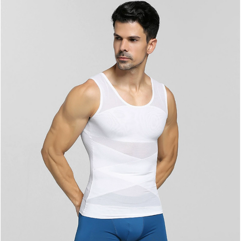 MEN Men's Body Shapers Breathable Seamless Compression Waist Cincher Corset Shapewear Knitted Girdle Slimming Tummy Body Shaper