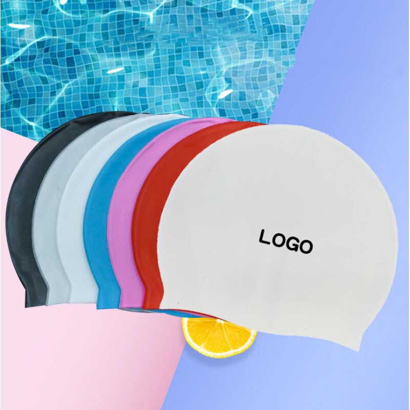 Swim Caps for Long Hair Durable Silicone Swimming Caps for Women Men Adults Youths Kids Easy to Put on and Off Swim Caps