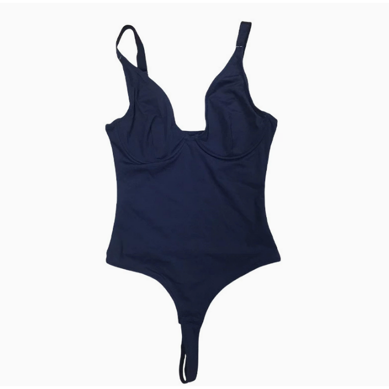 Seamless Thong Bodysuit Women's U Back Sexy Body Slimming Underwear Silk Shapewear Top Firm Control 3XL Size