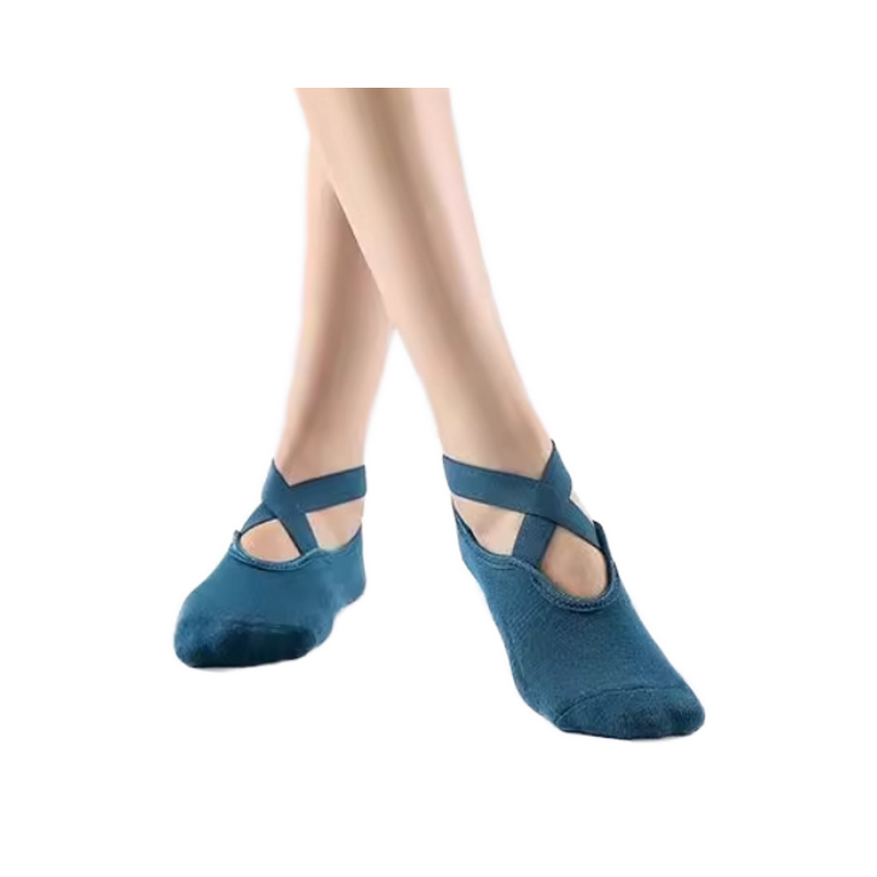 Women's Five Finger Anti-Slip Grip Toeless Barre Yoga Socks Half Ankle Pilates Yoga Socks Breathable Five-Toe Ankle Antislip