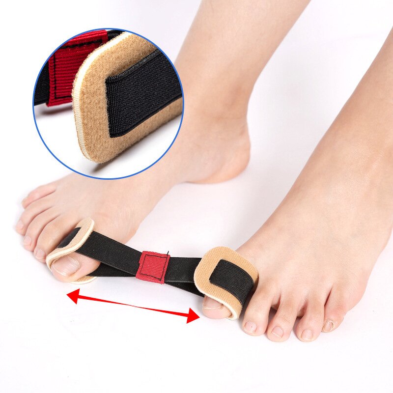Toe Strap Bunion Straightener Stretchy Belt Toe Stretcher Alignment Hallux Valgus Corrector Foot Pain Relief