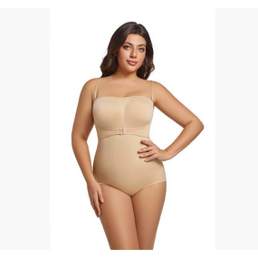 Women's Plus Size Bodysuit Tummy Control Seamless Body Shaper Top Sleeveless Silk Tanks Breathable Shapewear