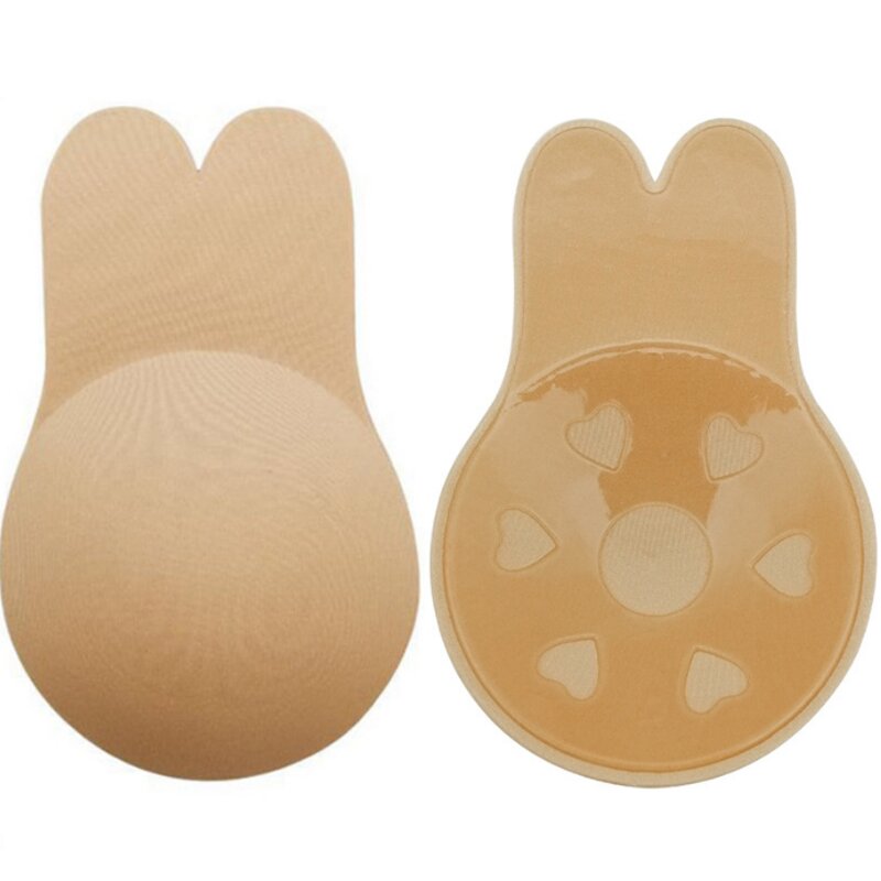 Rabbit Ear Sticky Strapless Bra Backless No Traces Adhesive Lifting Chest Stickers Breast Lifter Bra