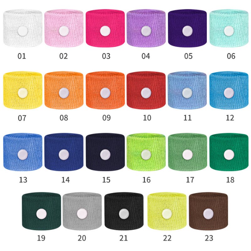 Custom Colors Soft Elastic Adult Kids Anti Nausea Seasickness Carsickness Relief Wrist Guard Bands