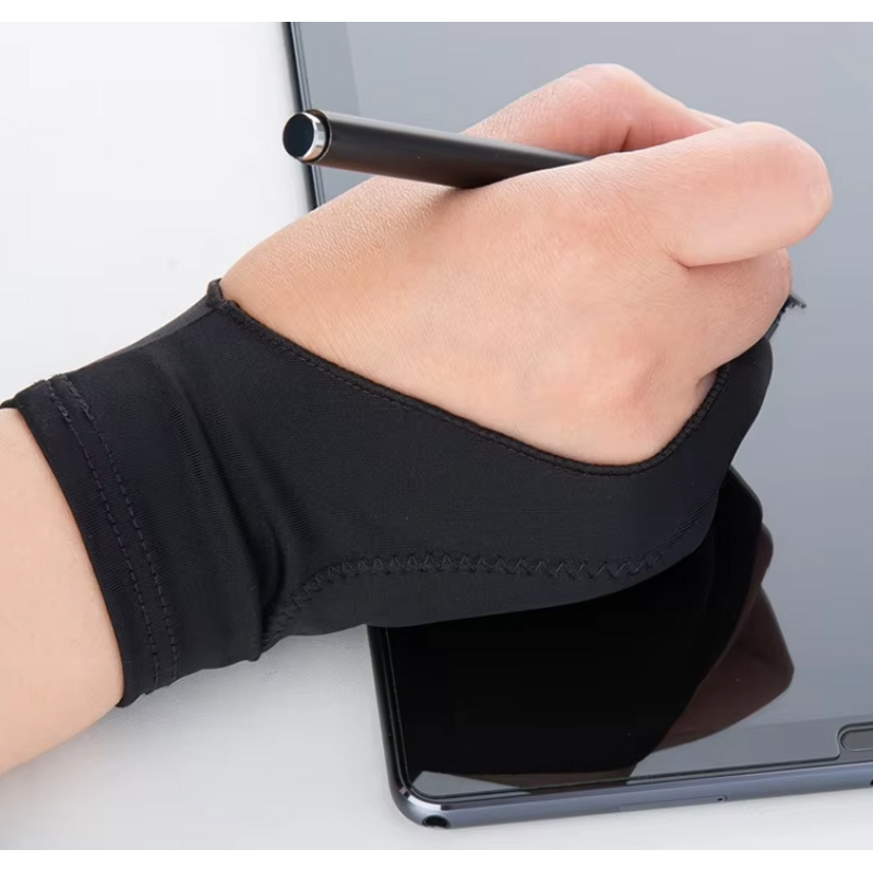 Fishing Gloves Non-slip Anti-puncture Unisex Two-finger Rod Casting Control Line Finger Protection Gloves Fishing Equipment