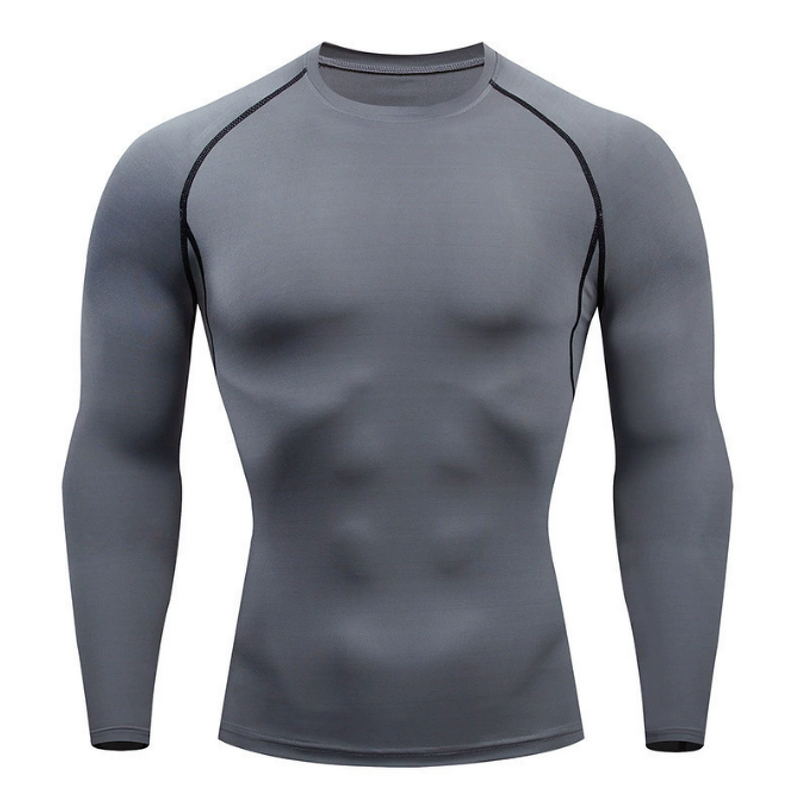 Custom Men's Gym Wear Active Fit Muscle T-Shirts with Long Sleeves Printed Techniques Plus Size Breathable for Spring Season