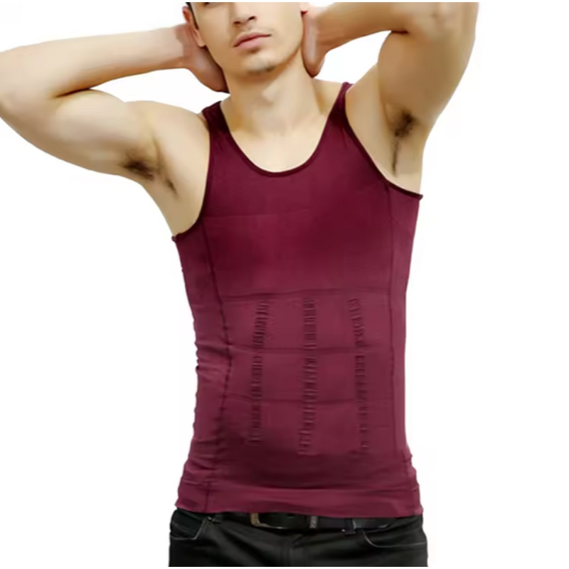 Fajas Reductora Hombre Camiseta De Chaleco Body Shaper for Men Vest Shapewear Ribbed Tank Top