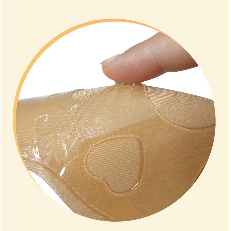 Women Push up Bra Sticky Adhesive Bunny Ear Breast Lift Breathable Silicone Nipple Cover Tape