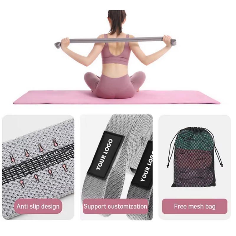 High Elastic Long Fabric Full Body Exercise Bands Set Pull-up Assistance Stretch Bands
