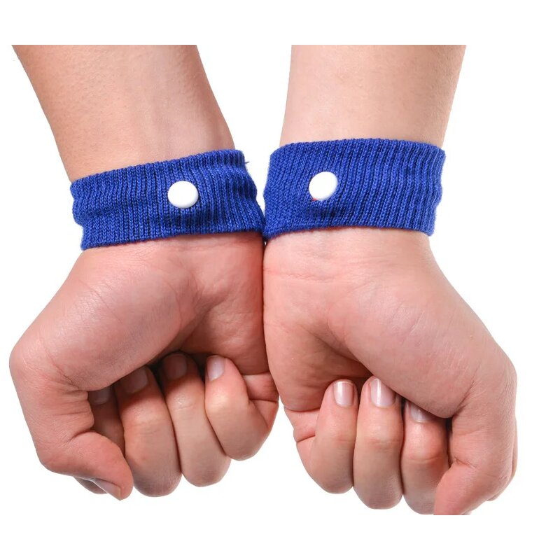 Motion Sickness Seasick Bracelet Anti Nausea Relief Soft Click Carsickness Wristbands