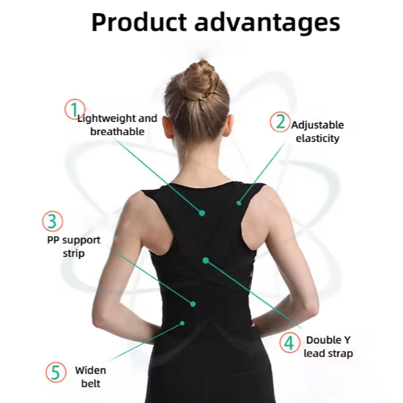 Adjustable Orthopedic Upper Spine Support Brace Breathable Back Pain Relief Posture Corrector Belt