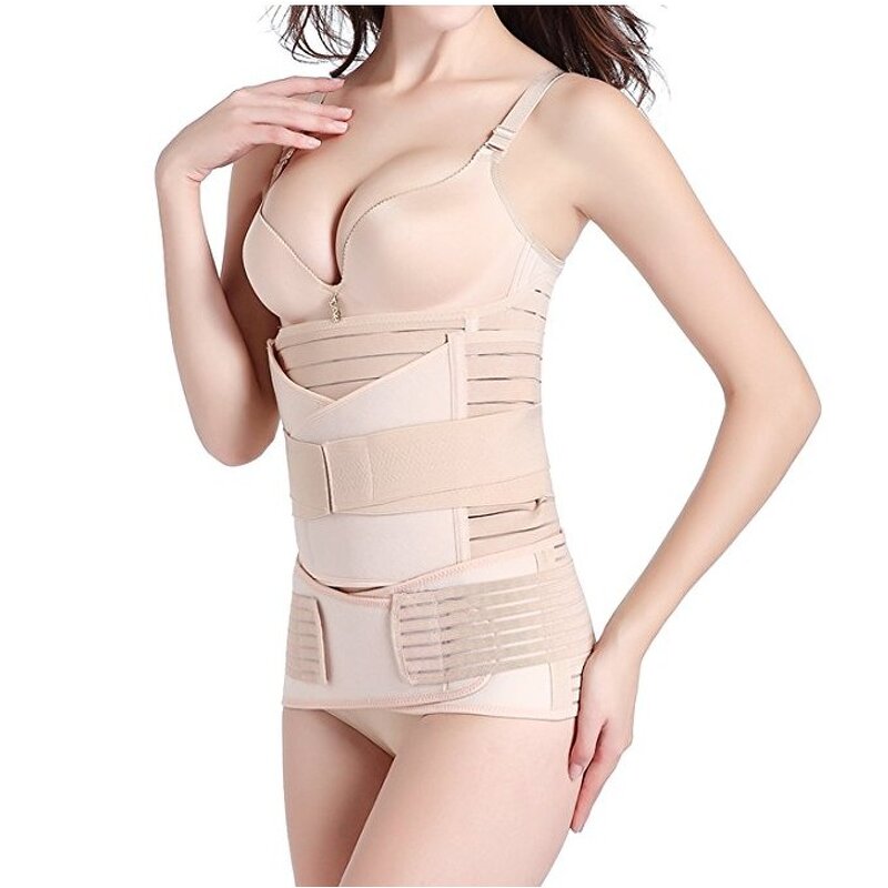 Hot Selling Custom Slimming Girdle Shapewear Belly Control Bandage Corset 3 in 1 Postpartum Support Recovery Belly