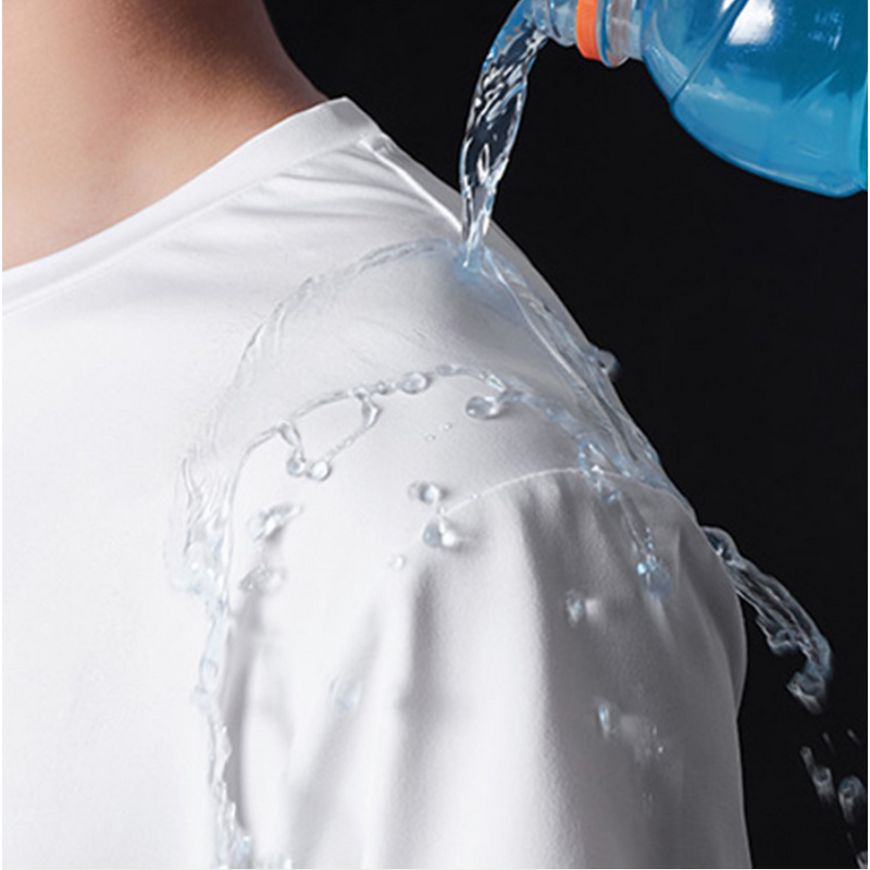 Hot Selling Breathable Smart and Cool Stuff Creative Hydrophobic Stain Proof T-shirt  Waterproof and Anti-Dirt T-Shirt