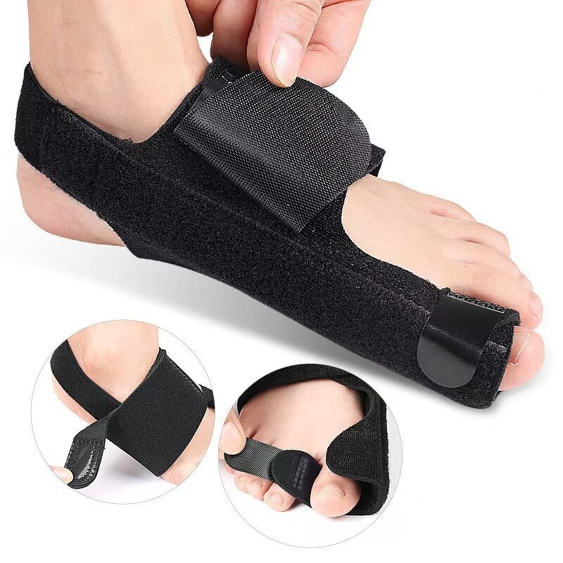 Adjustable Bunion Splint With 2 Angle Bar, Bunion Toe Separator With Double Non-slip Strap for Day Night Support