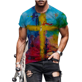 3d T-Shirt Body Fit Men's Shirts Classic Adult Outfit Clothing Shirt Men Clothing Men T-shirt With Logo Custom Logo Printed