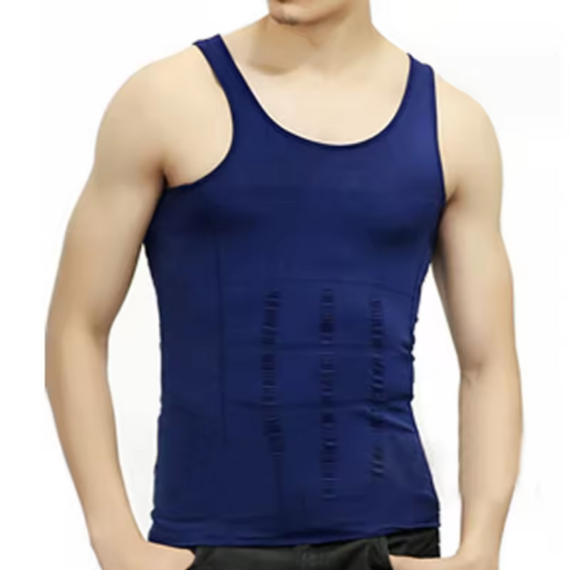 Fajas Reductora Hombre Camiseta De Chaleco Body Shaper for Men Vest Shapewear Ribbed Tank Top