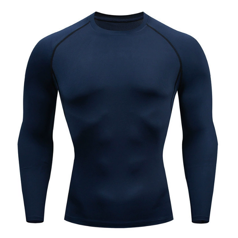 Men's Sports Active Running Long Sleeves Quick Dry Training Compression Shirts Men Gym Top Tee Clothing Compression Tops