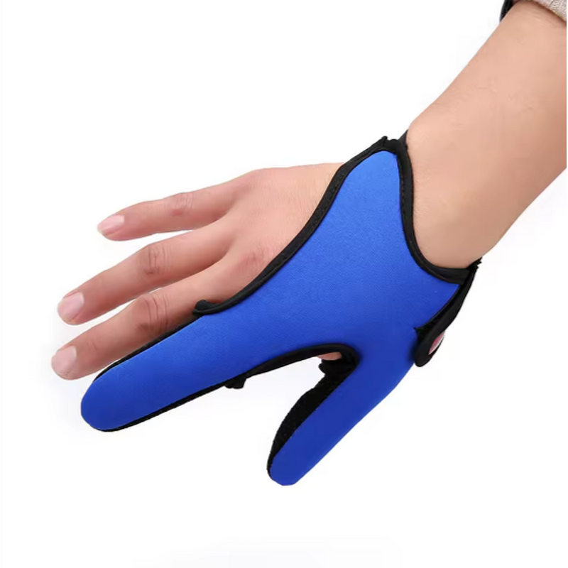 Double-Finger Anti-Slip Fishing Gloves with Elastic Band Protector Outdoor Gear for Active Sports