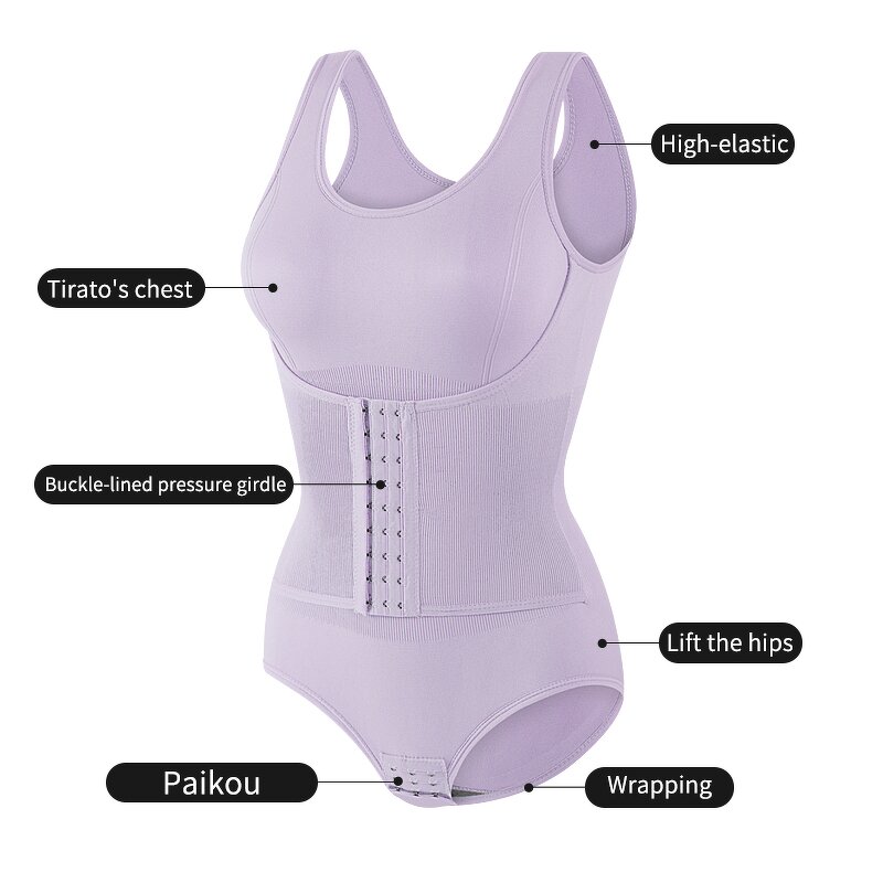 Sexy Shapewear Bodysuit for Women Tummy Control Corset Tops Body Suits Backless Body Shaper Tank