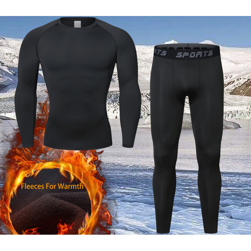 Patterned Men's Active Gym Training Set Compression Tights Shorts Customizable Lightweight Breathable Yoga Wear XL Size Front