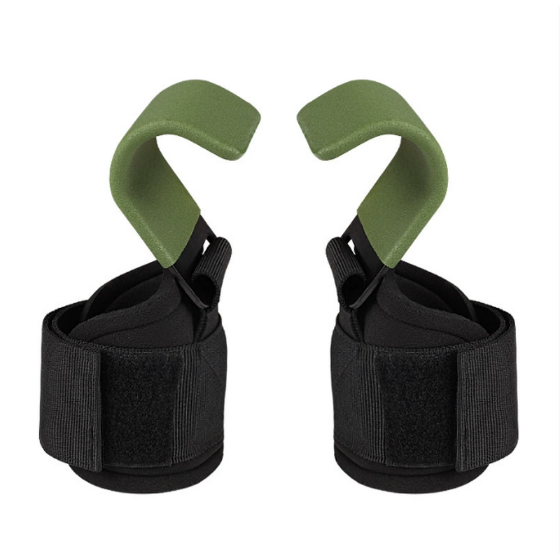 Neoprene Gym Training Hook Straps with Breathable Wrist Support Palm Guard Fitness Accessory