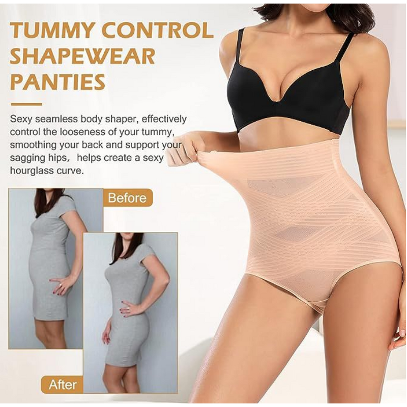 Custom Logo Breathable Shapewear Shorts for Women High-Waist Shaping Nylon Undergarments Tummy Control Slimming Bodyshaper