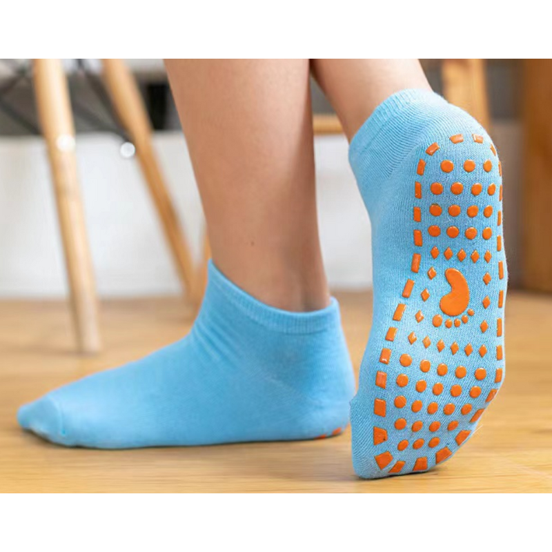 Non Slip Grip Trampoline Ankle Toddler Anti-slip Kids Boys Girls Yoga Floor Socks Custom Logo Wholesale Solid Color Cute Cat
