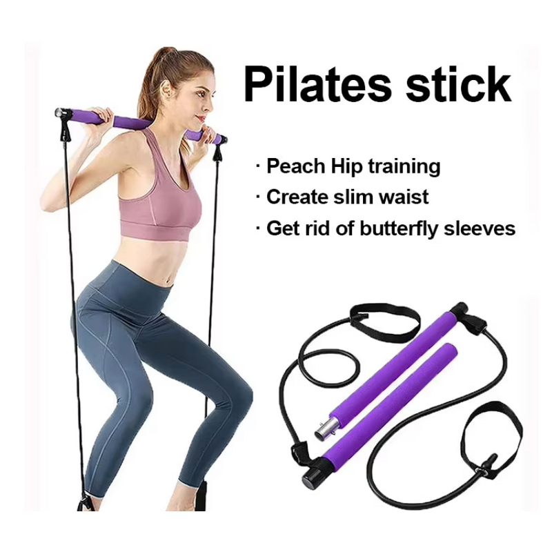 Portable Multifunction Pilates Theraband Exercise Resistance Band EVA Material Accessory for Pilates Practice
