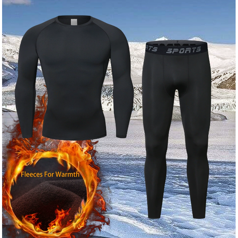 Patterned Men's Active Gym Training Set Compression Tights Shorts Customizable Lightweight Breathable Yoga Wear XL Size Front