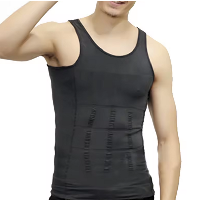 Fajas Reductora Hombre Camiseta De Chaleco Body Shaper for Men Vest Shapewear Ribbed Tank Top