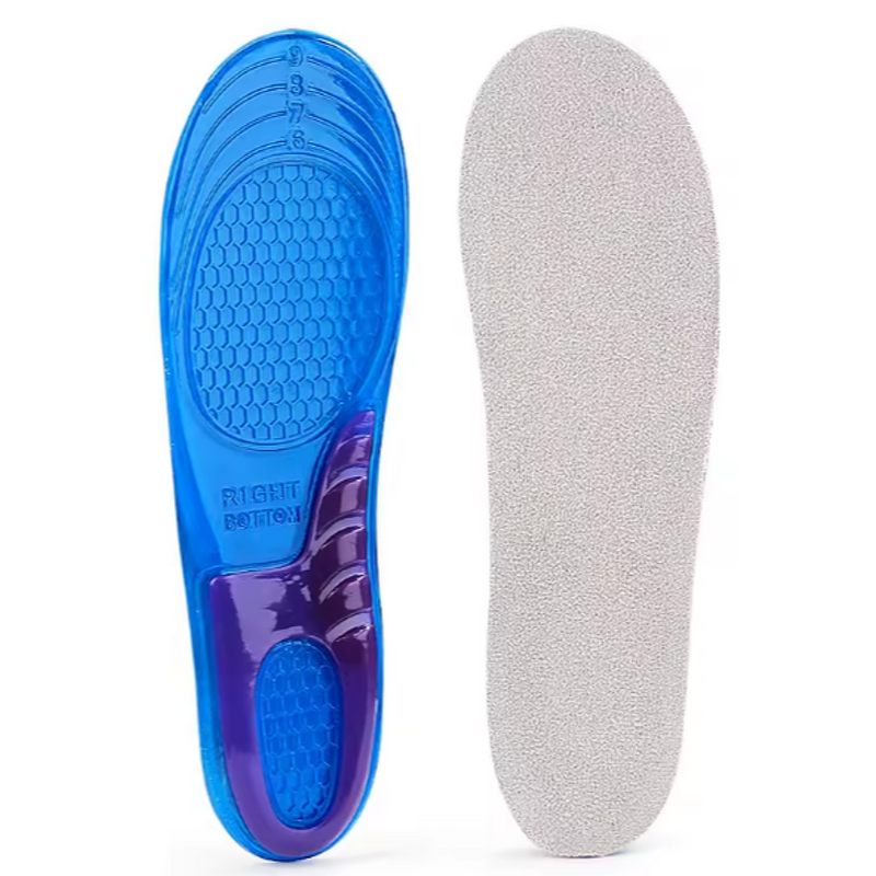 Pu Elastic Sports Insoles Unisex Summer Sweat Absorption Cushioning Pressure Relief Thickened for Running Training