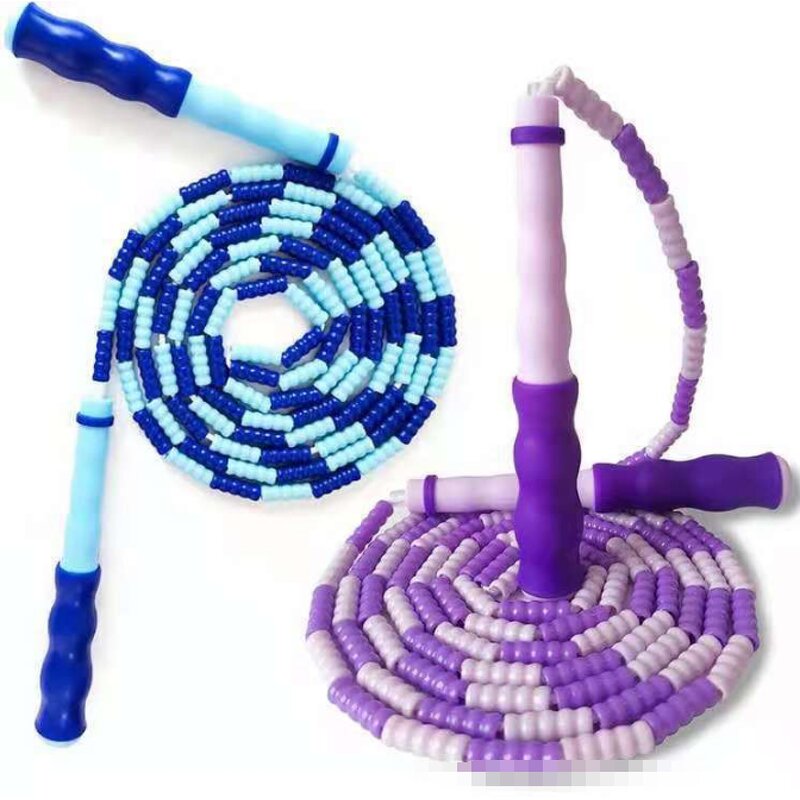 High Quality PVC Student Skipping Rope Soft Beaded Jump Rope for Kids
