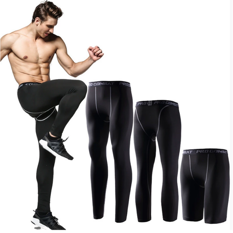 Top Selling Men Workout Leggings Football Leggings Fitness Compression Tight Gym Pants