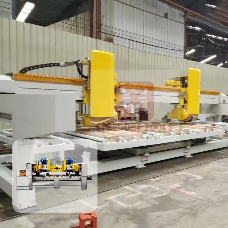 CNC Stone Cutting Machine Factory - Double Knife Kitchen Countertop