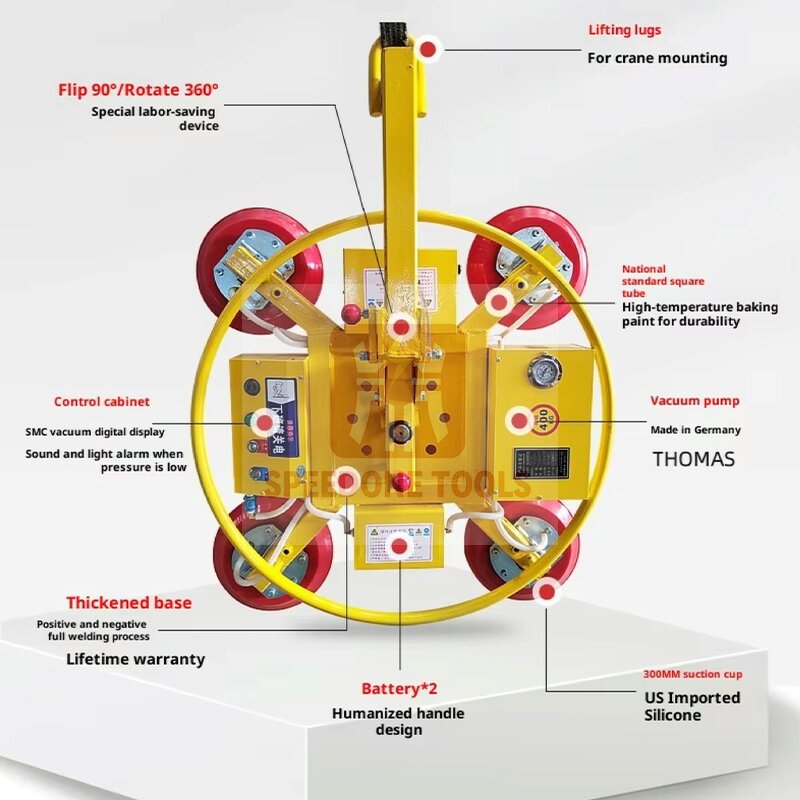 Vacuum Glass Lifter Factory - 400kg Curtain Wall Lifter