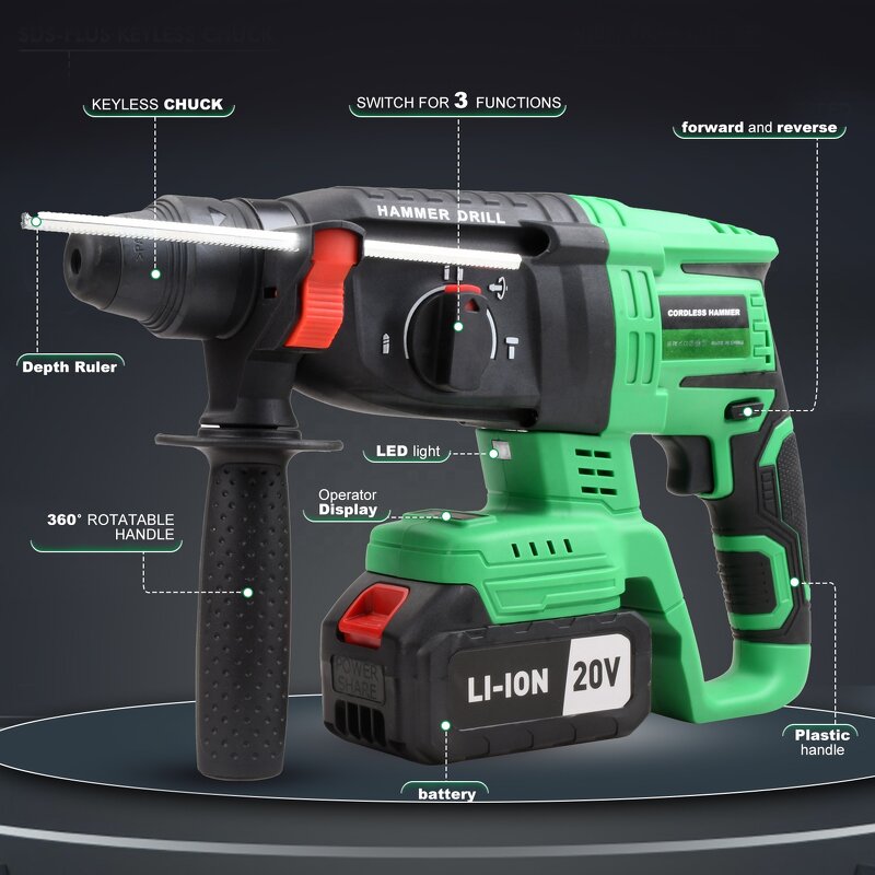 Rotary Hammer Drill Factory - 20V Cordless SDS Plus