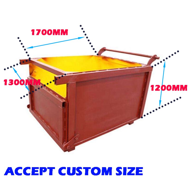 Stone Waste Container Factory - Open Side Dumpster Bin
