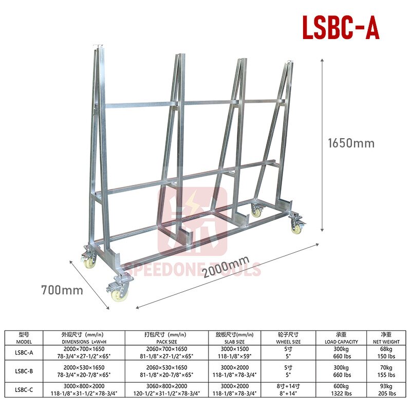 A-Frame Cart Factory - Wheel Slab Transport OEM