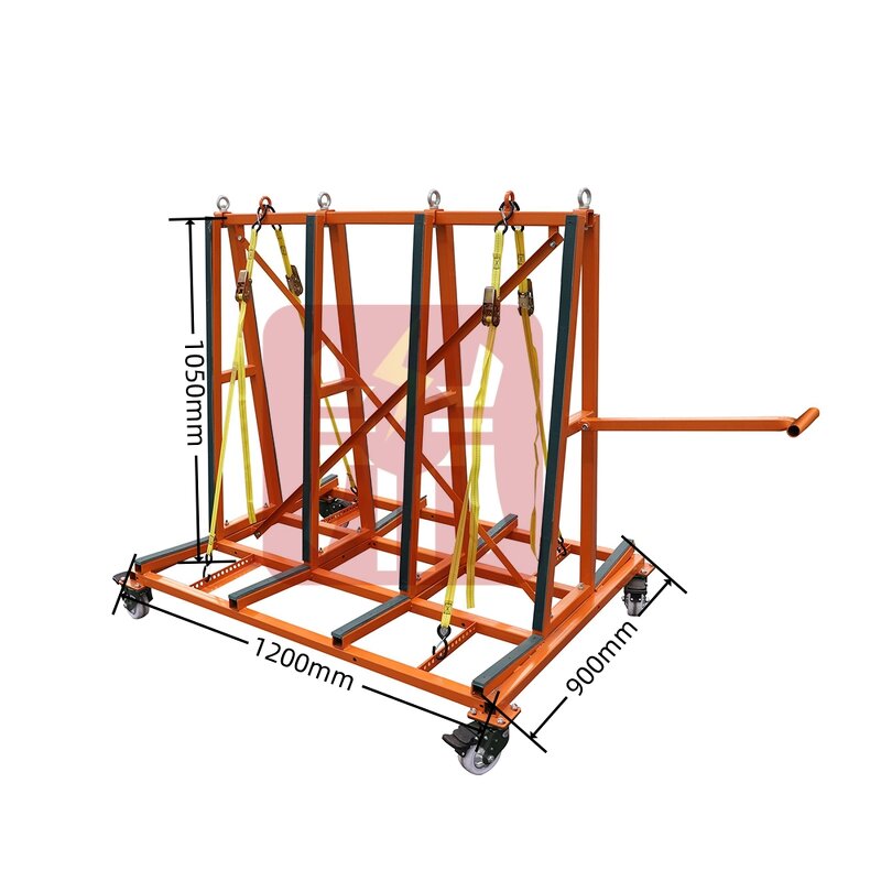 A-Frame Trolley Factory - Glass Slab Transport Cart