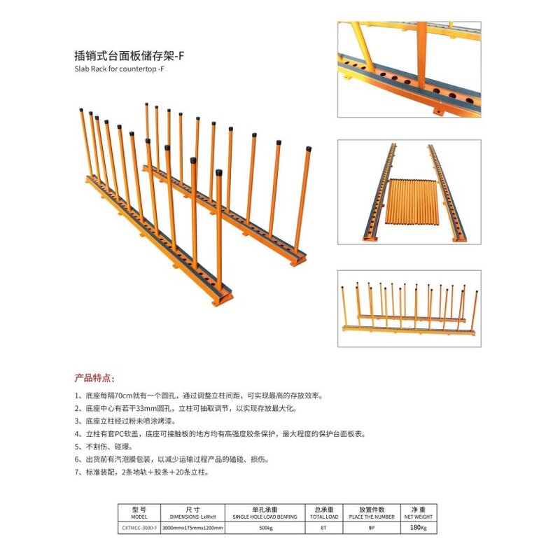 Slab Rack Factory - Iron Countertop Display Stand