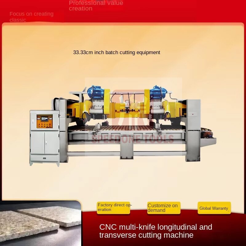 CNC Stone Cutting Machine Factory - Double Knife Kitchen Countertop