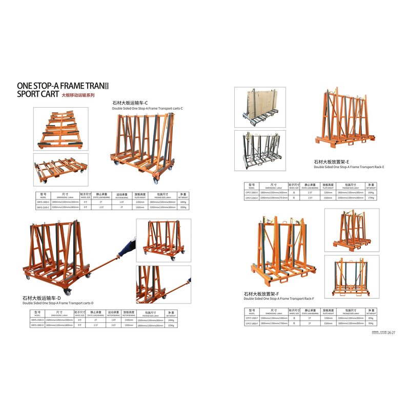 A-Frame Cart Factory - Natural Stone Transport