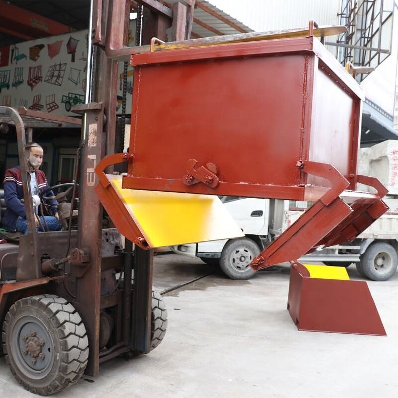 Stone Waste Container Factory - Red Customized Dumpster