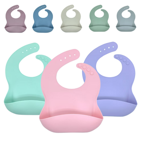 Silicone Baby Bib Manufacturer - Custom Shape Color Waterproof Feeding Bibs