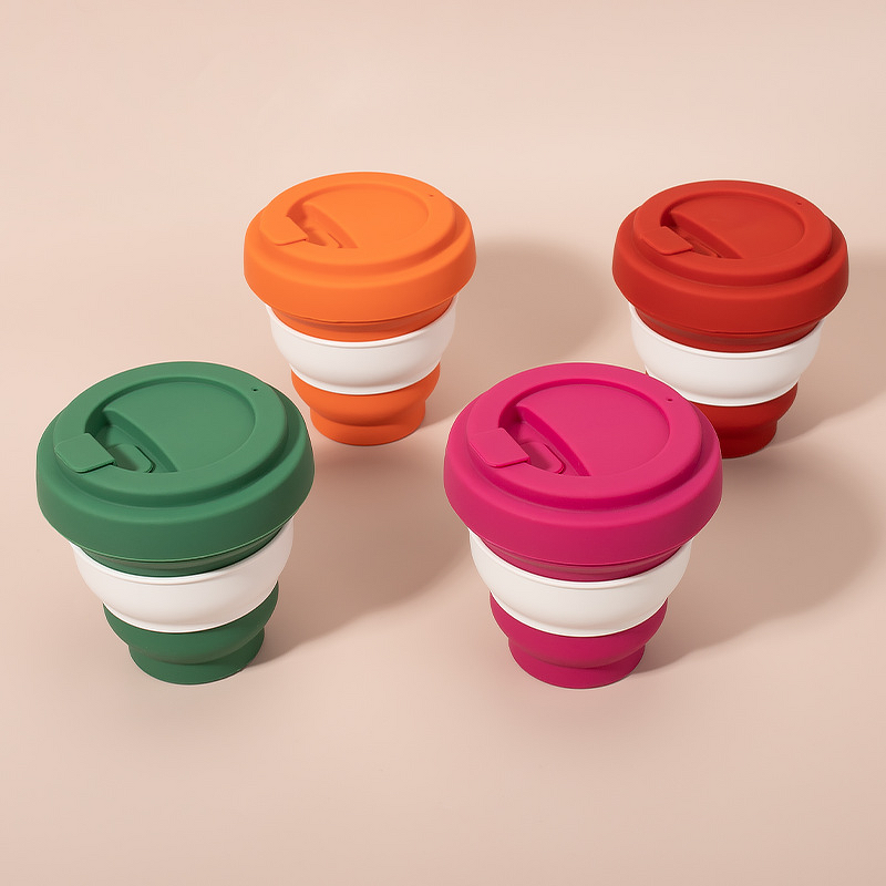 Portable Silicone Cup Manufacturer - Custom Anti-Fall Travel Water Cup Gift