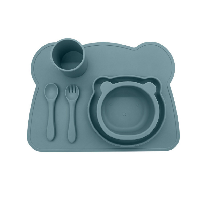 Baby Feeding Set Manufacturer - Wholesale Silicone Divider Spoon Suction Bowl